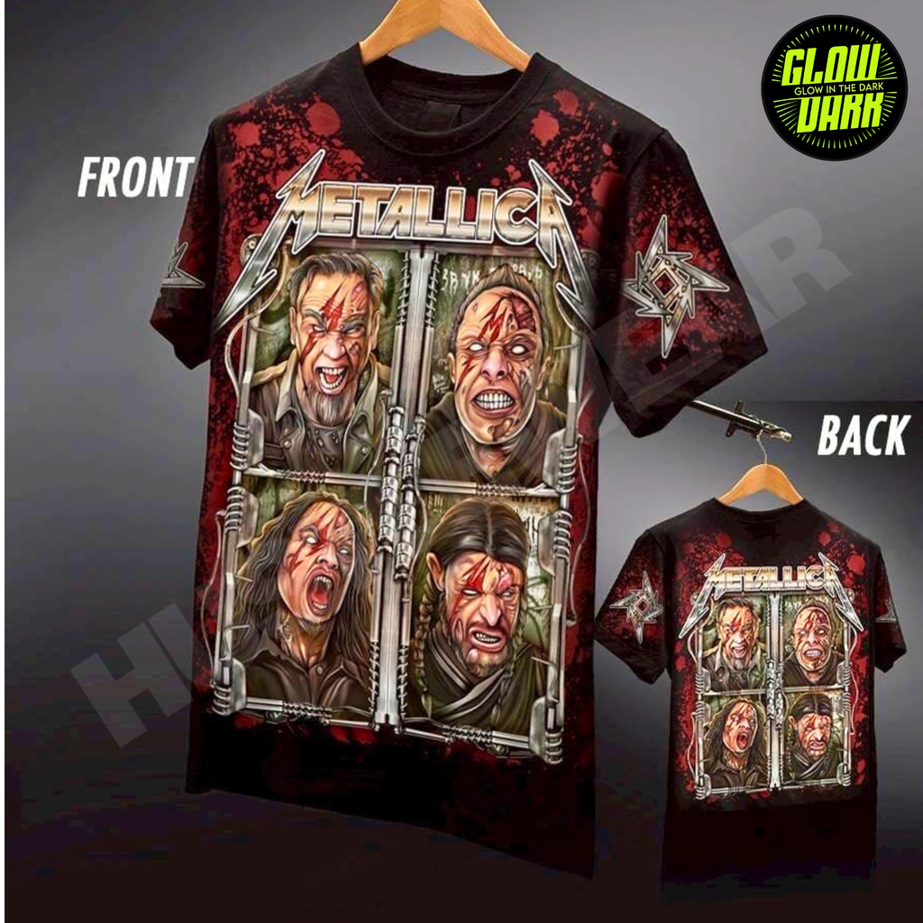 Premium Glow in the Dark Full-Sleeve Print | Metallica