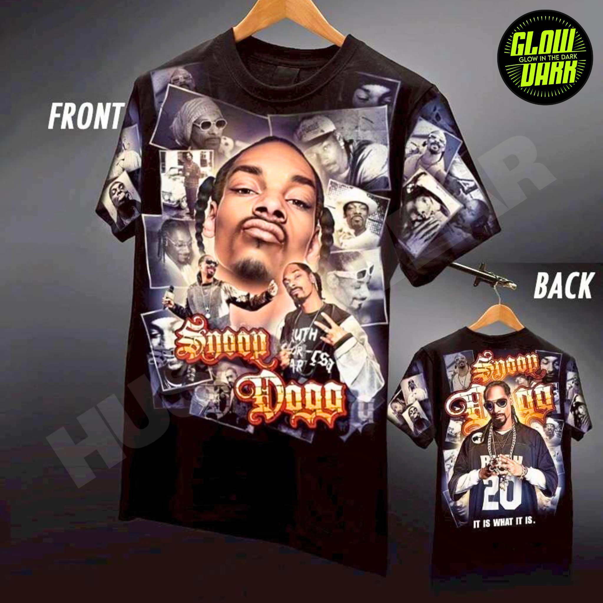 Premium Glow in the Dark Full-Sleeve Print | Snoop Dogg