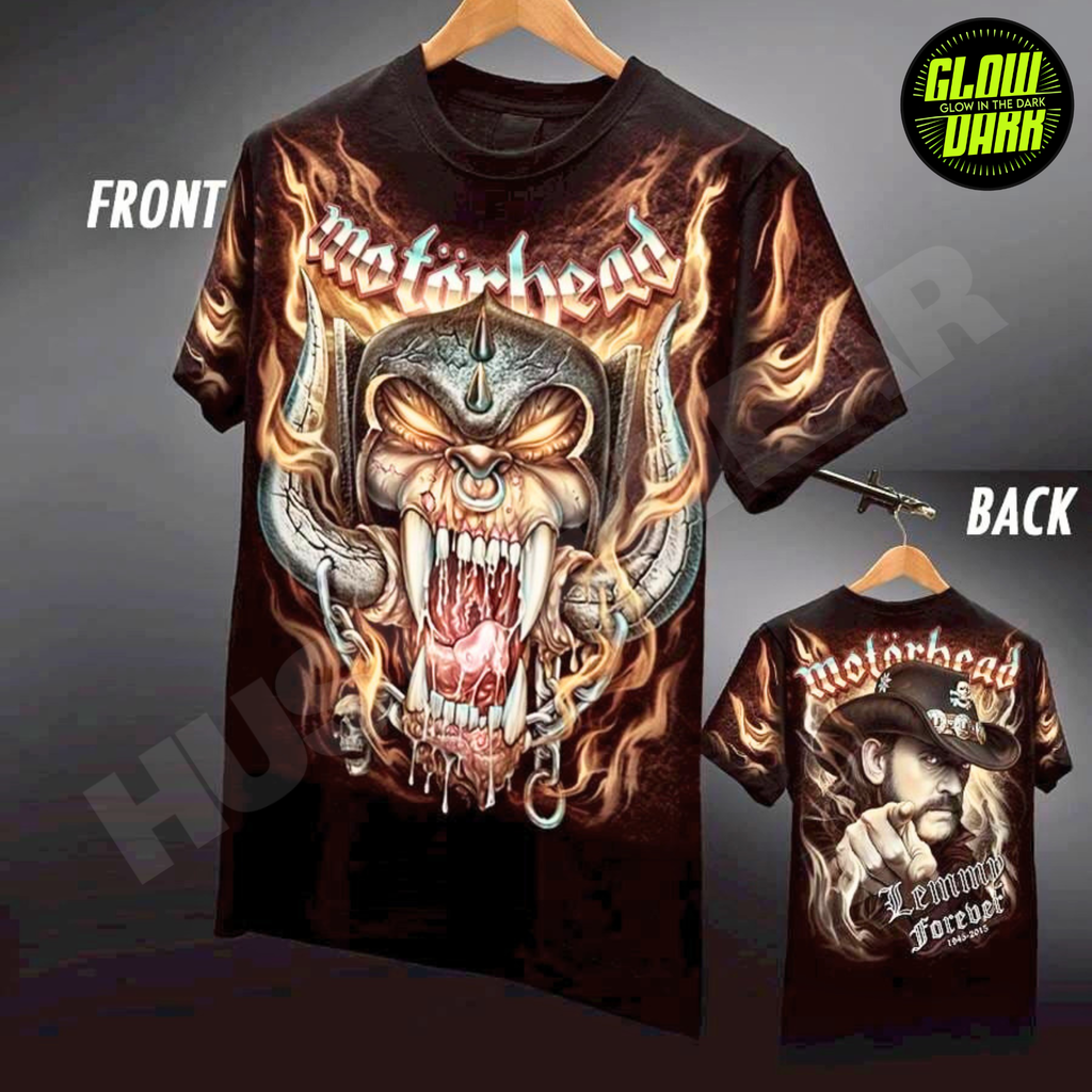 Premium Glow in the Dark Full-Sleeve Print | Motor Head