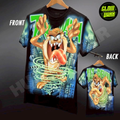 Premium Glow in the Dark Full-Sleeve Print | Tazmanian Devil
