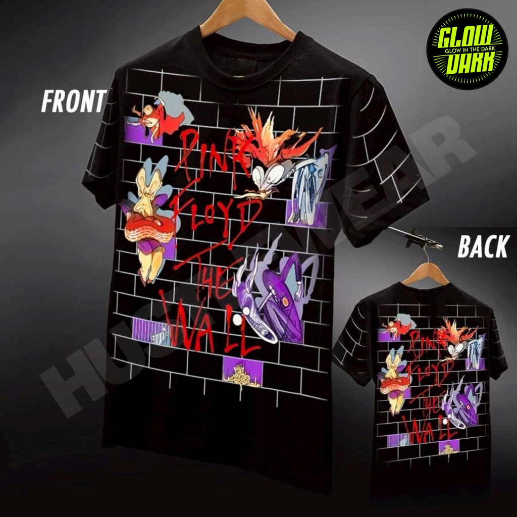 Premium Glow in the Dark Full-Sleeve Print | Pink Floyd