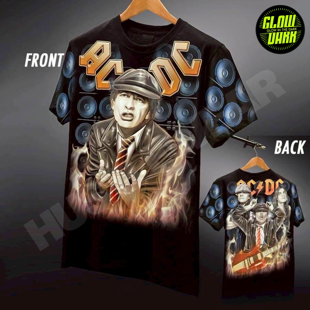 Premium Glow in the Dark Full-Sleeve Print | AC DC