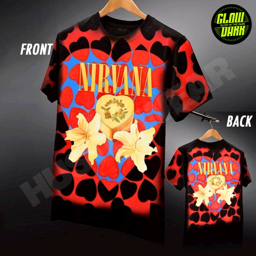 Premium Glow in the Dark Full-Sleeve Print | Nirvana