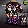 Premium Glow in the Dark Full-Sleeve Print | Kiss Band