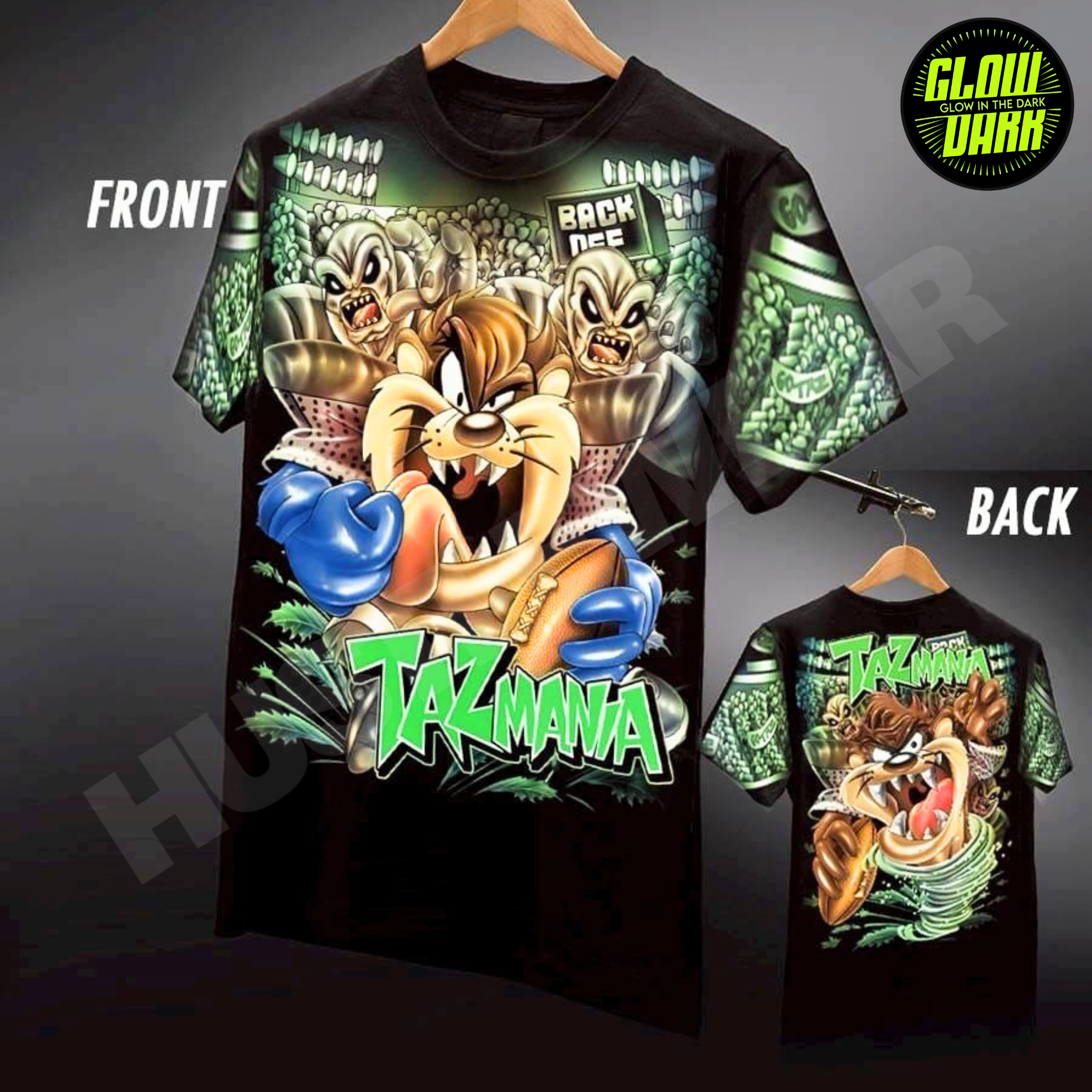 Premium Glow in the Dark Full-Sleeve Print | Tazmania