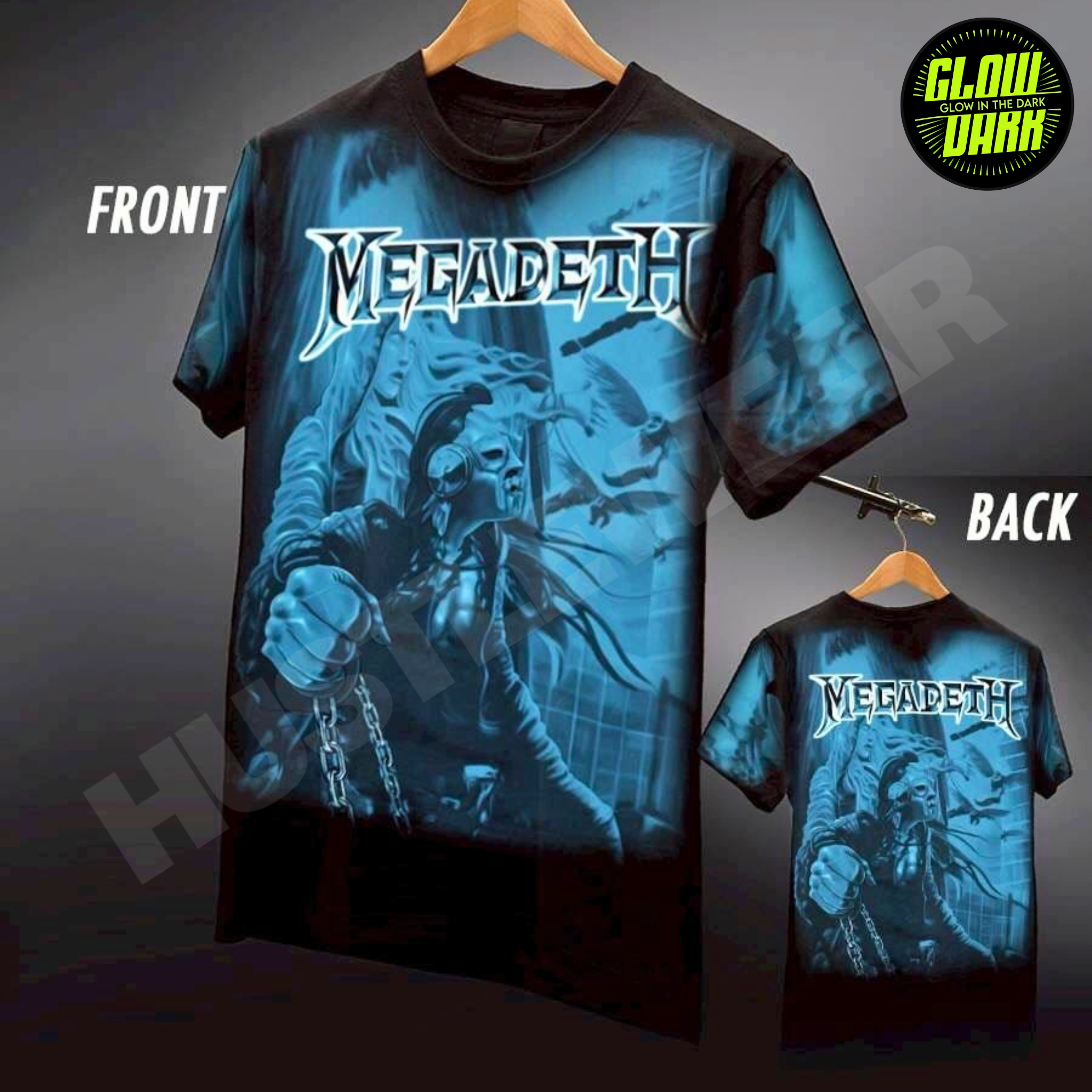 Premium Glow in the Dark Full-Sleeve Print | Megadeth