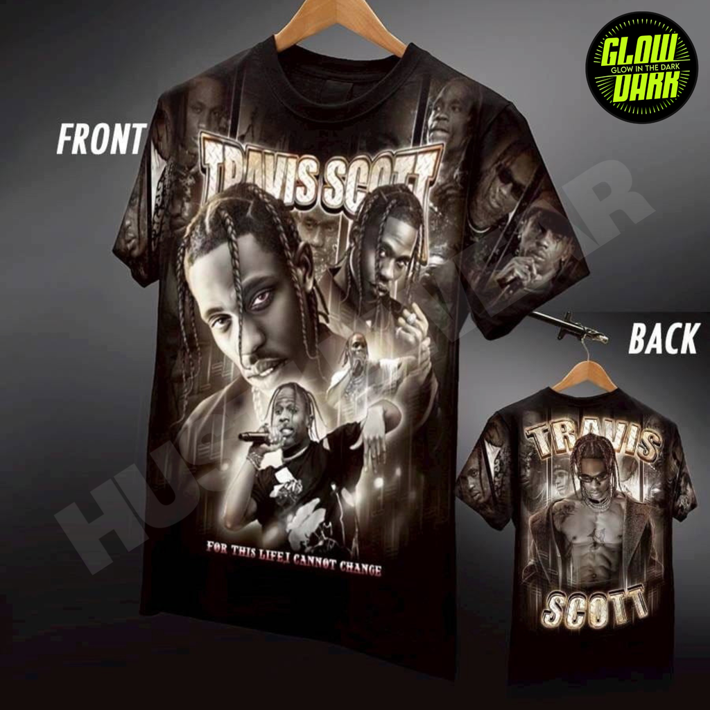 Premium Glow in the Dark Full-Sleeve Print | Travis Scott