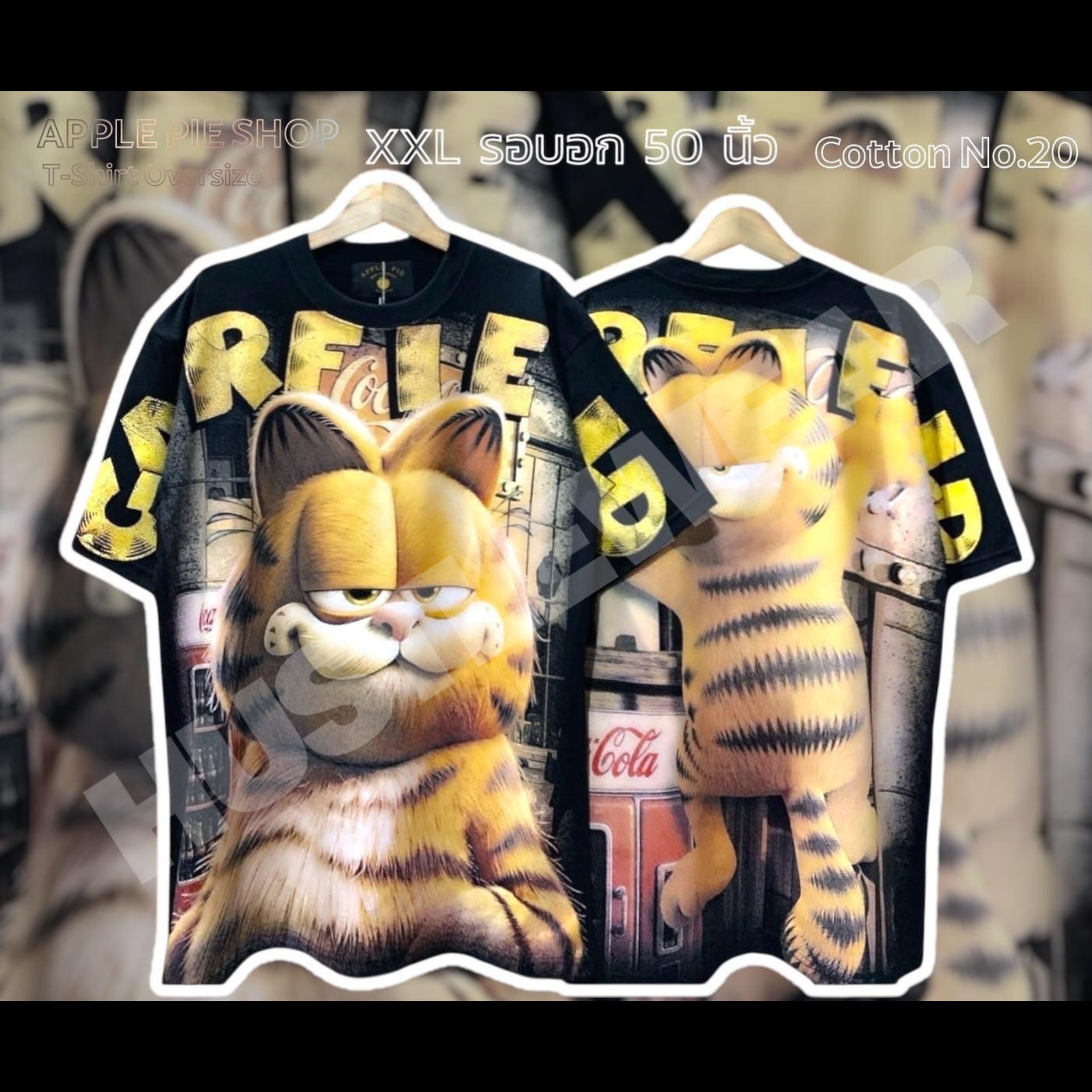Applepie Oversized Tee | Garfield Fullsleeves